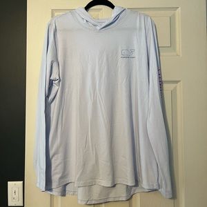 Vineyard Vines WOMENS HOODED LONG SLEEVE Light blue never worn original tags